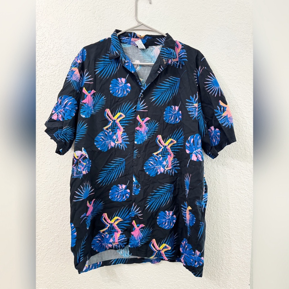 Dutch Bros - Hawaiian Aloha Button Down Shirt - Large